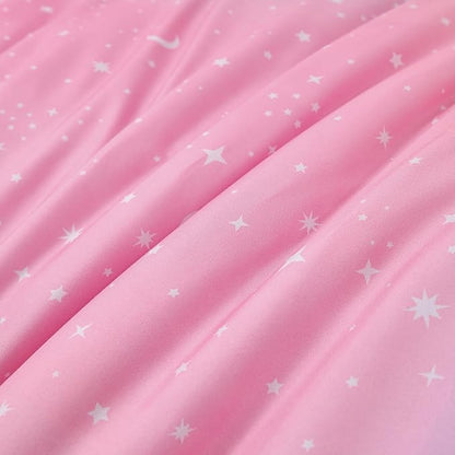 URBONUR Kids Bedding Set Twin Size 6 Pieces Comforter & Sheet Set Colorful Rainbow Tie Dye Stars Printed Girls Bedding Set Ultra Soft Bed Sets