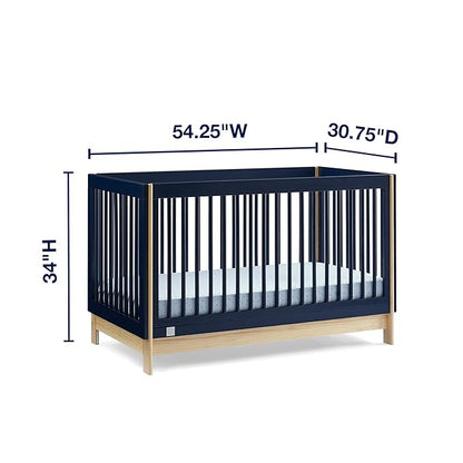 GAP babyGap Tate 4-in-1 Convertible Crib - Greenguard Gold Certified, Navy/Natural