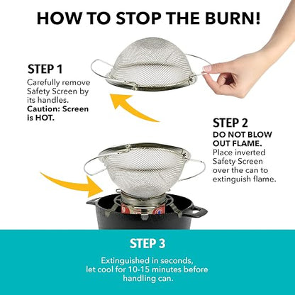 Sterno 70277 Smores Maker Jr Table Top Smores Fire Pit, Portable, Cordless, Food-Safe, Great for Outdoors or Indoors - Jr Size, Black | Includes base, roasting screen, 2 forks, and fuel can