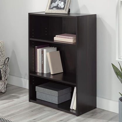Sauder Beginnings 3 Bookcase/Book shelf, L: 24.57" x W: 11.50" x H: 35.28", Cinnamon Cherry finish