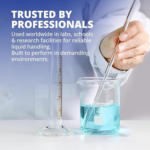 United Scientific™ Borosilicate Glass Beaker, 1000ml, Autoclavable, 1 Each | Chemistry Glassware, Low Form Griffin Design, Molded Pour Spout, ASTM-E960 Compliant, Double Scale Graduated