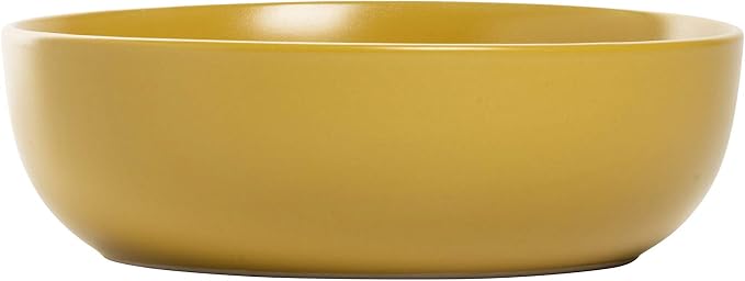 10 Strawberry Street Wazee Matte Coupe Dinnerware, Bowl, Yellow, Set of 6