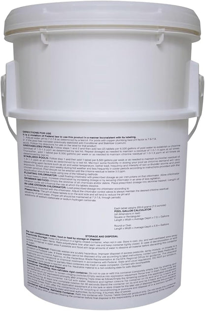 PROFELIZ 3 Inch Pool Chlorine Tablets, Slow-Dissolving Spa Sanitizer Eliminate Bacteria Algae Stabilized Chlorine for Swimming Pools Hot Tubs Spa Treatment (80lbs)