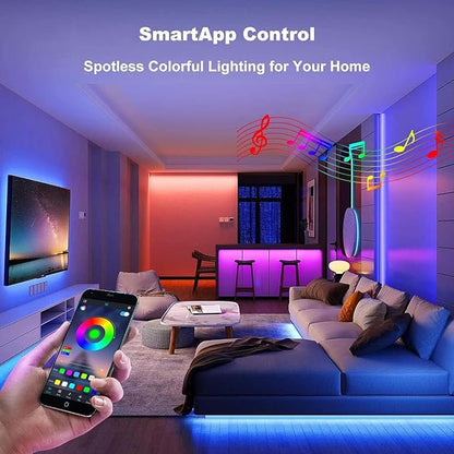 phopollo Bluetooth 24V Led Strip Lights 400ft (4 Rolls of 100ft), Color Changing LED Lights for Bedroom, Kitchen Decor, App Control and Music Sync