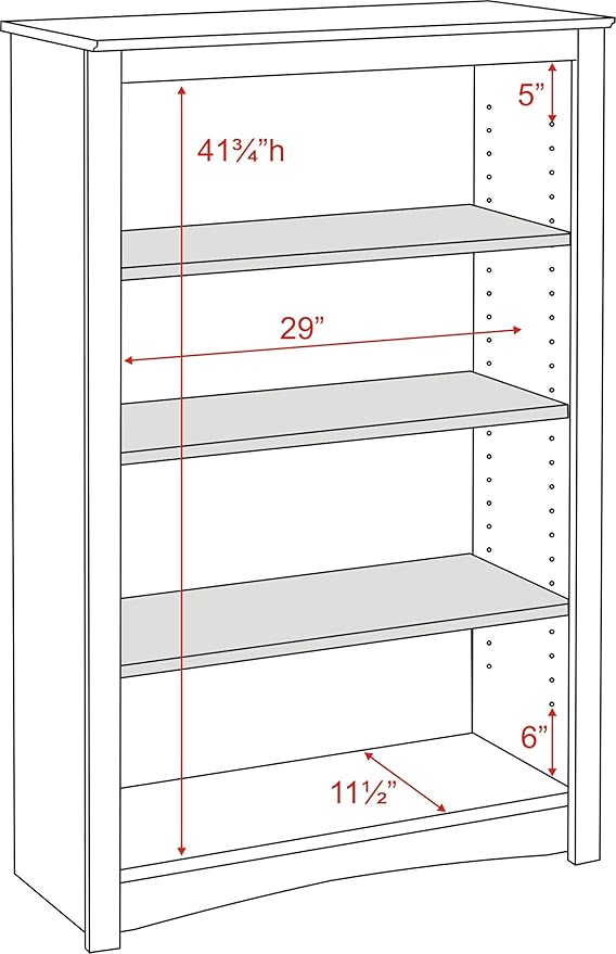 Prepac Home Espresso 4-shelf Bookcase