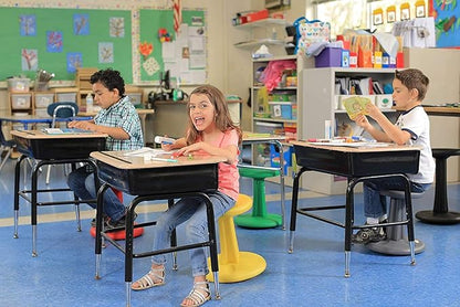 Kore Kids Wobble Chair - Flexible Seating Stool for Classroom & Elementary School, ADD/ADHD - Made in The USA - Age 6-7, Grade 1-2, Yellow (14in)