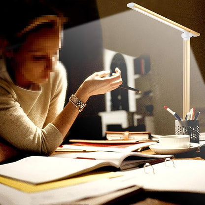 Desk Lamps for Home Office Dimmable LED Desk Lamp with USB Charging Port, Eye Caring Table Lamp, Touch Control with 5 Lighting Modes 3 Level Brightness