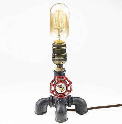 Loft Style Lamp, Squidward, Steam Punk Industrial, Bedside Night Lamp, Metal Body, Table Desk Light with Dimmer, LL-022
