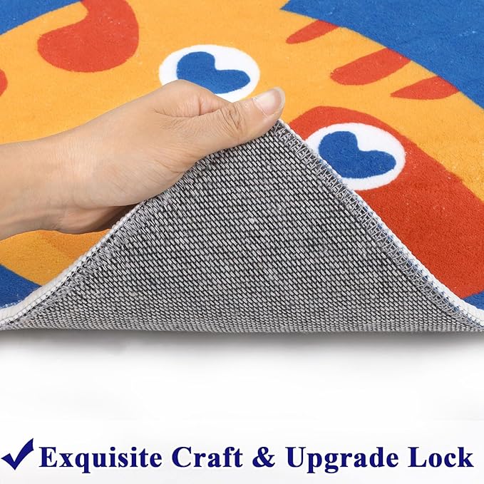 HiiARug 12pcs Carpet Squares for Classroom 18x18 Carpet Spots for Classroom Sitting Floor Seats for Kids Sit Spots for Classroom Kindergarden Playroom Decor Preschool Floor Dots for Classroom