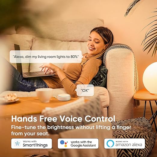 TREATLIFE Smart Dimmer Switch 4 Pack, Smart Switch Works with Alexa and Google Home, 2.4GHz WiFi Dimmer Light Switch for LED, CFL, Incandescent Bulbs, Neutral Wire Required, Single Pole