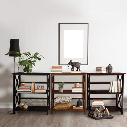 Casual Home Montego 3-Shelf Bookcase, Black (New)