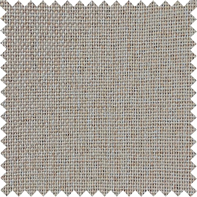 Macochico 120”Wx102”L 100% Blackout Linen Curtains Pinch Pleated Thermal Panels for Sliding Door Bedroom Living Room Farmhouse Shabby Chic Beige Burlap Curtains with Tieback 1 Panel