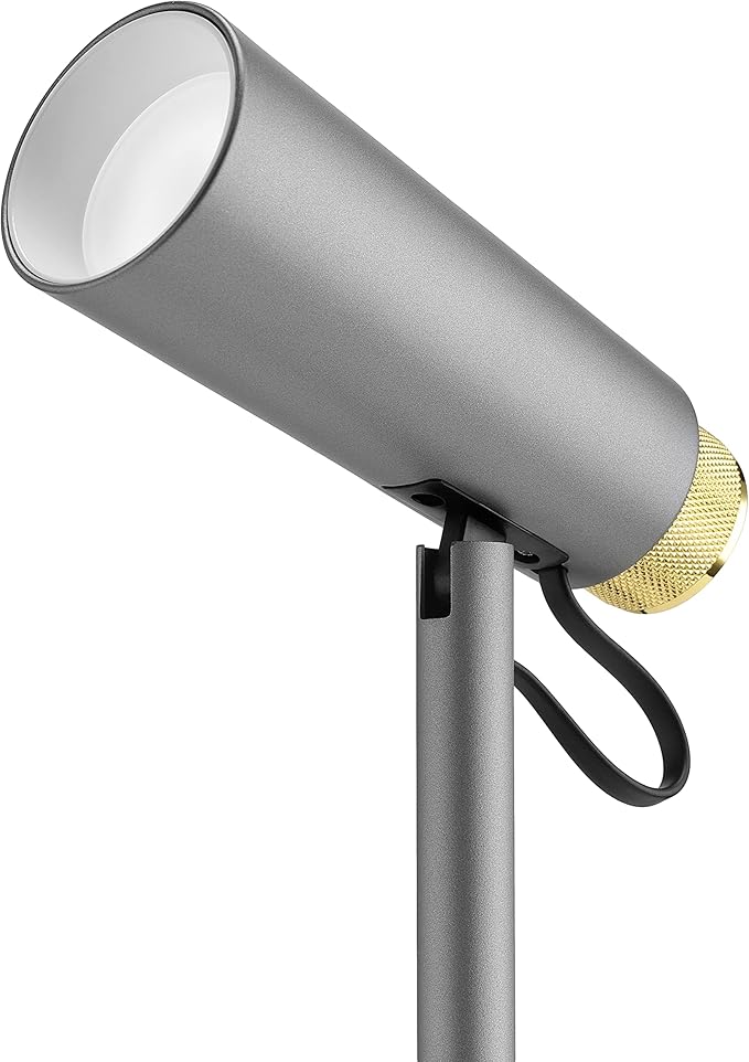 Dimmable 4W LED Desk Light Charging Station - Smart Phone Qi Wireless Charger Lamp w/Adjustable Shade - Modern Bedside/Study/Office Table Lighting - Silver/Gold