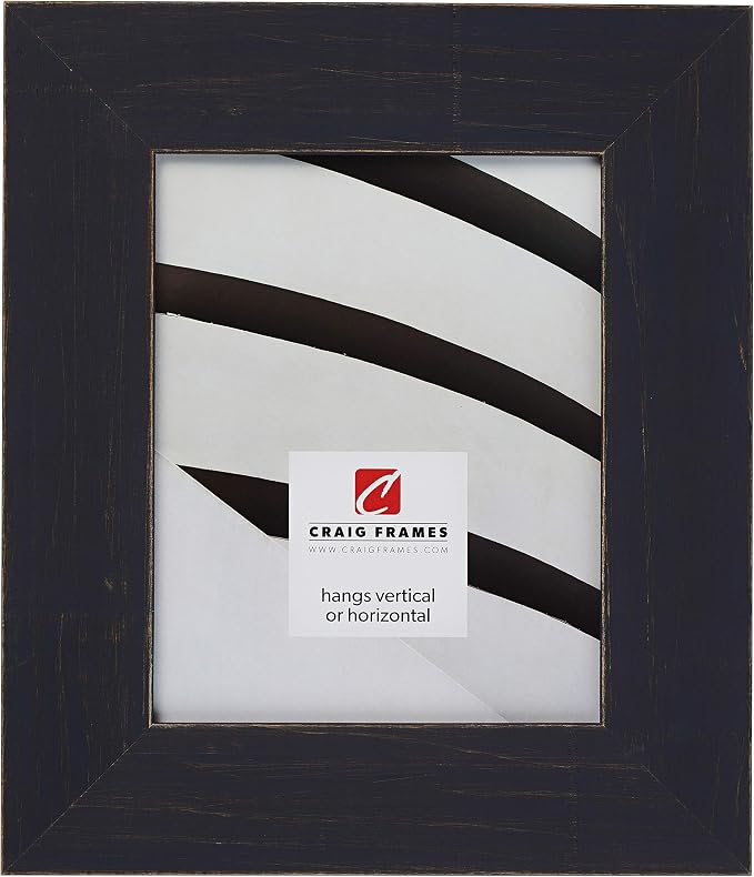 Craig Frames Jasper Wide Picture Frame, 8.5 x 11 Inch, Country Weathered Blue