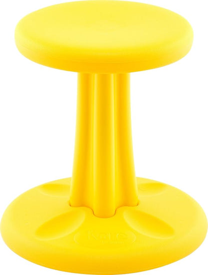 Kore Kids Wobble Chair - Flexible Seating Stool for Classroom & Elementary School, ADD/ADHD - Made in The USA - Age 6-7, Grade 1-2, Yellow (14in)
