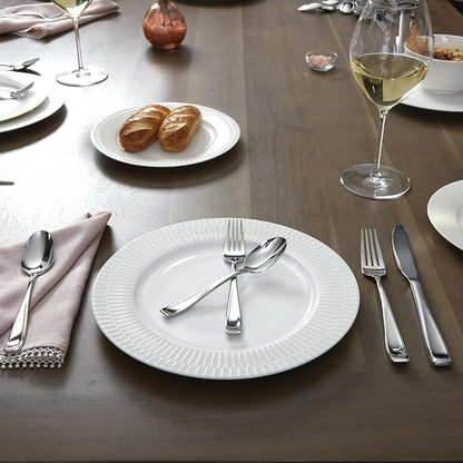 Oneida Moda 75-Piece 18/10 Silverware Set for 12, Flatware | silver, dishwasher safe | includes knives, forks, and spoons | heavy duty, cutlery set, utensil set, wedding silverware
