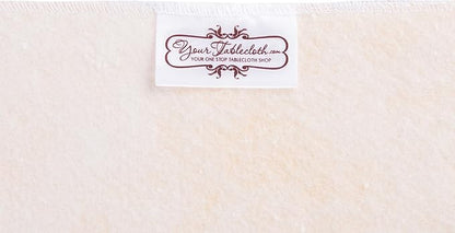 Yourtablecloth Heavy Duty Vinyl Rectangle or Square Tablecloth – 6 Gauge Heavy Duty Tablecloth – Flannel Backed – Wipeable Tablecloth with Vivid Colors & Many Sizes 52 x 120 Ruby Red