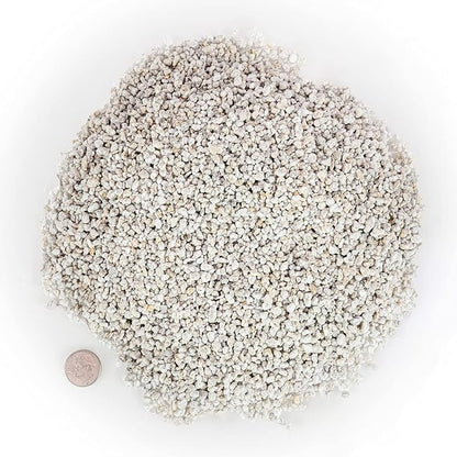 Gardenera Organic Perlite - Medium/Fine Grade (5 Quart Bag) Horticultural Soil Amendment for Indoor & Outdoor Container Plants for Drainage Management and Enhanced Growth