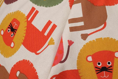 Colorful House Stuffed Animal Storage Bean Bag Chair Cover for Kids Stuffable Zipper Beanbag for Organizing Children Toys Large Canvas(38'',Lion)