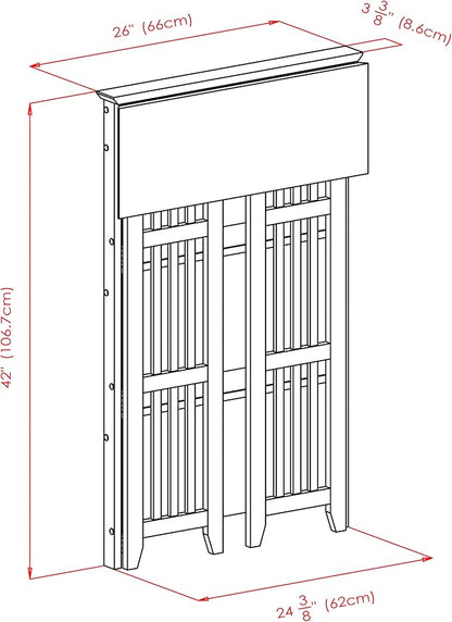 Winsome Wood Mission Shelving, Natural
