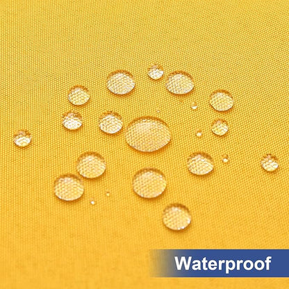 homing Rectangle Table Cloth Cover, Waterproof Polyester Elastic Fitted Tablecloth, Fits for 4 Foot Folding Tables, Washable Table Protector for Fall, Thanksgiving (Mustard Yellow, 30" x 48")