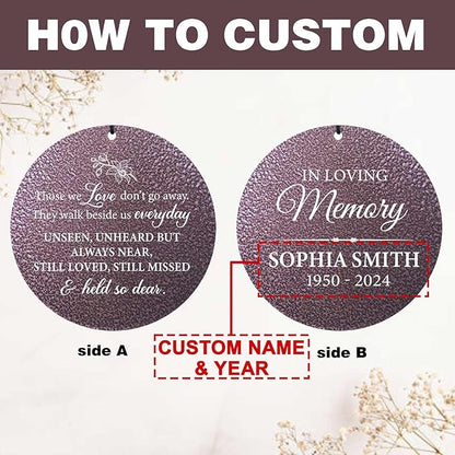 ASTARIN Personalized Wind Chimes Memorial, Sympathy Wind Chime Sorry for Your Loss Gifts, in Memory of Loved One Gift for Women Friend Loss of Husband Wife(Produced in USA)