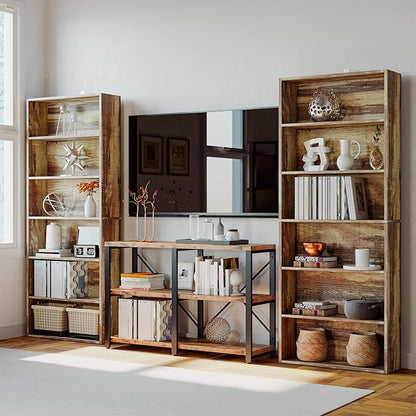 IRONCK Bookshelves and Bookcases Floor Standing 6 Tier Display Storage Shelves 70in Tall Bookcase Home Decor Furniture for Home Office, Living Room, Bed Room
