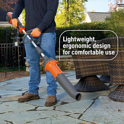 Husqvarna DB110 Leaf Blower Attachment, FLXi Compatible Battery Powered Leaf Blower Attachment, Hook Included for Easy Storage