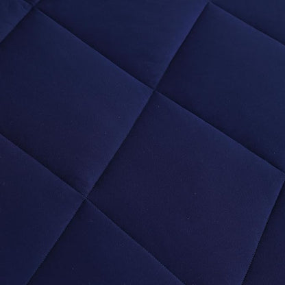 NTBAY Twin Comforter Set with Sheets, 5 Pieces Soft and Breathable Twin Bedding Set, Twin Bed in a Bag, Down Alternative Comforter Set Solid Color All Season, Kids Bedding Set, Navy Blue