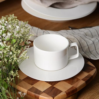 Stone Lain Sylvie 20 Pieces Bone China Dinnerware Set, White