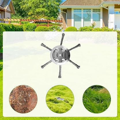Steel Wire Grass Trimmer Head, 2025 New String Trimmer Replacement Head for Electric Battery Powered Cordless String Trimmer,6 Inch Wired Trimmer Blade for Lawn Mower Tray（6 Blade+3 Blade）