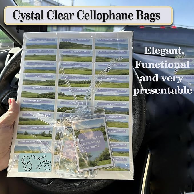 100 pcs Clear 9" x 12" Self Seal Cello Cellophane Bags Resealable Adhensive Plastic Bags 1.4 mils OPP Bag for Packaging Clothing, T Shirts, Art Printings ,A4 Paper, Party Decorative Gift,Acid Free