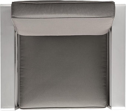 Christopher Knight Home Cape Coral Outdoor Chat Set with Fire Table, 5-Pcs Set, Khaki / Dark Grey