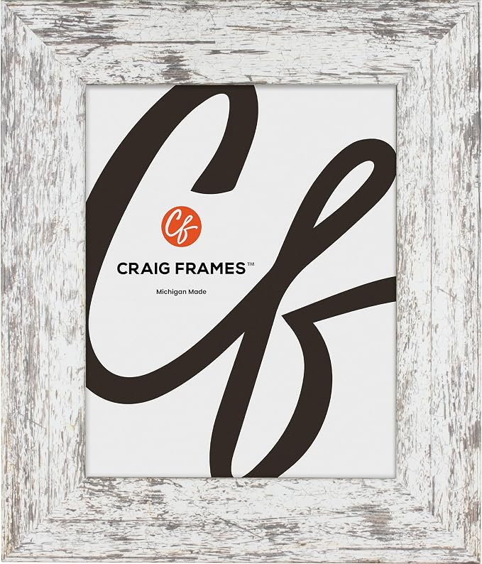 Craig Frames 26x32 White Poster Frame for Posters, Gallery Wall, and Photos | Lightweight shatter resistant acrylic facing with a rigid backing board, made in the USA