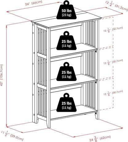 Winsome Wood Mission Shelving, Natural