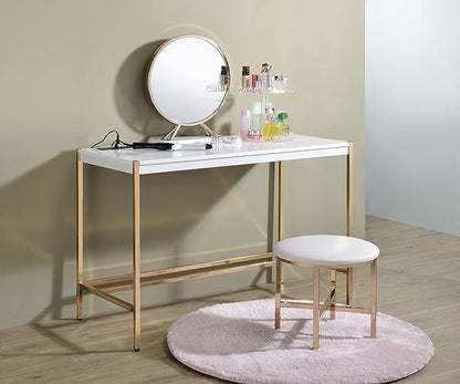 NicBex Laik-DW-00067-DX Desks, 42" W x 20" D x 30" H, White
