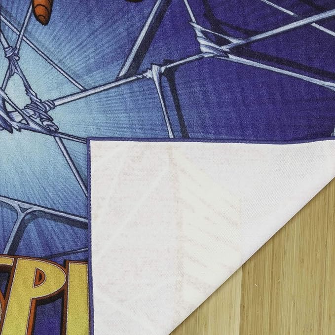 Gertmenian Marvel Rug Boys Childrens Bedroom Decor Kids Home Play Room Mat Bedding Area Carpet; 54x78 Large; Spiderman Superhero Multi-Colored Navy Blue; 47326