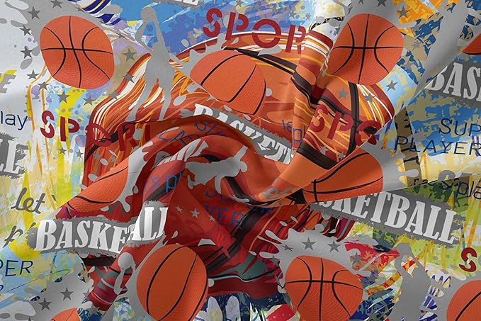 Tailor Shop Basketball Comforter Sets Queen Size, Basketball Bedding Sets for Kids Boys Teens,Sport Comforter Sets with 1 Comforter 2 Pillowcases……