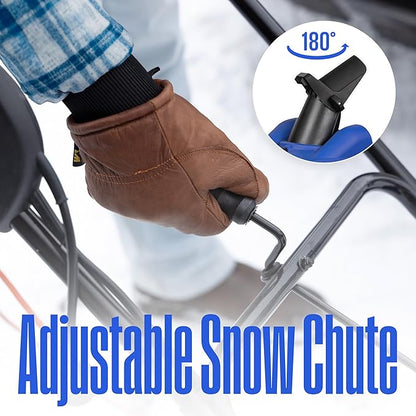 Westinghouse WSnow22 48V Cordless Snow Blower 22 Inch Kit, Steel Auger, LED Lights, 1600W Brushless Motor, 25ft Throwing Distance, Plows 840lbs/min, Compatible with Snow Joe Batteries
