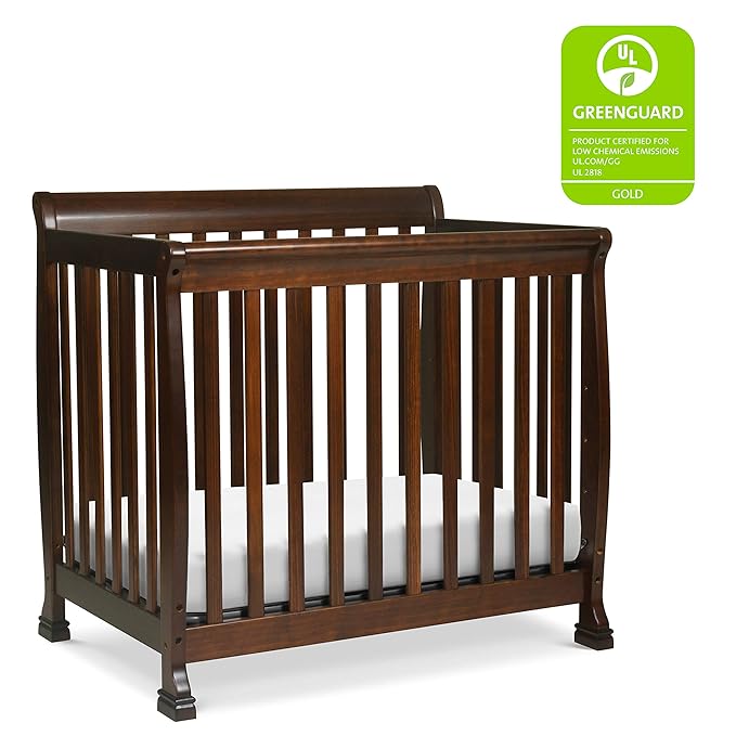 DaVinci Kalani 4-in-1 Convertible Mini Crib in Espresso | Greenguard Gold Certified