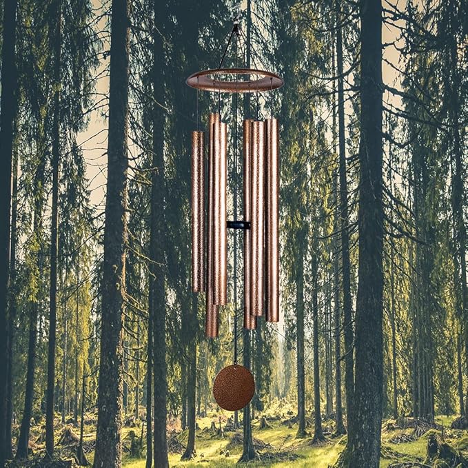36 Inch Wind Chimes for Outside Deep Tone Sound Like Church Bell Memorial Christmas Copper Vein Thickness of Tube is 2.1mm Taiwan Made