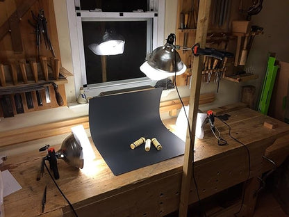 Simple Deluxe Clamp Lamp Light 150 Watt with 8.5 Inch Aluminum Reflector (no Bulb Included), 6 Feet Cord, 1 Pack, Black