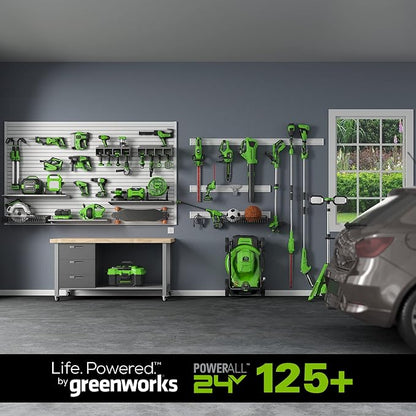 Greenworks 24V Axial Blower (100 MPH / 330 CFM), 2.0Ah Battery and Charger