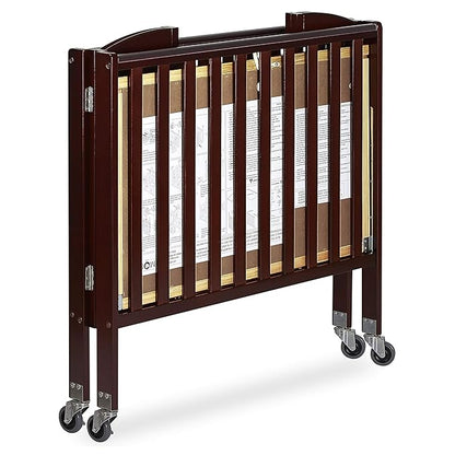 3-in-1 Folding Portable Crib, Espresso, Large