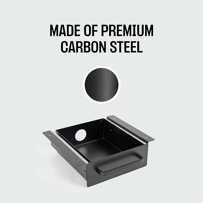 Under Desk Drawer For Desk, Standing Desk Drawer Attachment Under Desk Drawer Slide Out, Carbon Steel Office Drawers Under Desk Pull Out Undermount Drawer, Sliding Underdesk Drawer - 21.5*14*2.8 in