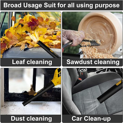 Leaf Blower Cordless,21V Handheld Electric Leaf Blower with Battery and Charger, 2 Speed Mode, Lightweight Battery Powered Leaf Blowers for Lawn Care,Patio, Yard, Sidewalk,Snow Blowing