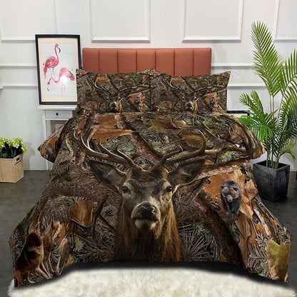 NINENINE Deer Comforter Set,Boys Twin Bedding Sets,Camo Comforter Sets,Twin Comforter Sets for Boys,Western Bedding Sets with 1 Comforter 1 Pillowcase