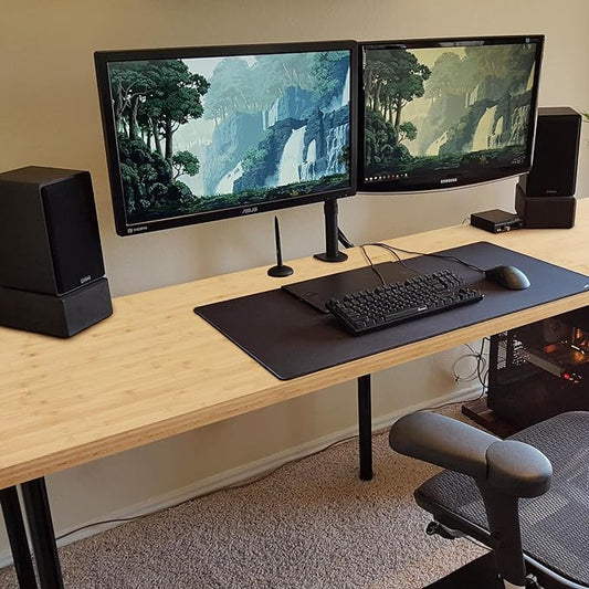 VEVOR Bamboo Table Top, 70.9" x 29" x 1.5", 330 lbs Load Capacity, Universal Solid One-Piece Bamboo Desktop for Height Adjustable Electric Standing Desk Frame, Rectangular Countertop for Home & Office