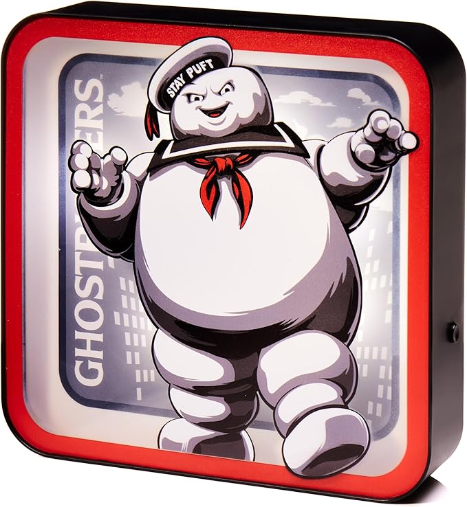 Numskull NS4833 Ghostbusters Stay Puft Acrylic Logo Desk Lamp