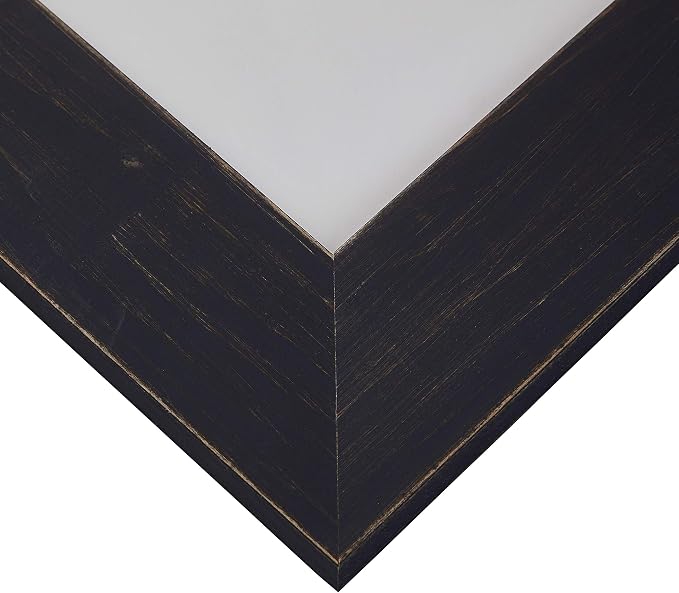 Craig Frames Jasper Wide, 22 x 28 Inch Country Weathered Blue Picture Frame Matted to Display an 18 x 24 Inch Photo
